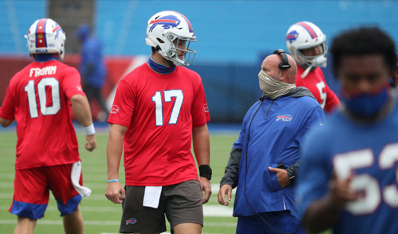 Buffalo Bills practice at Bills Stadium